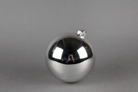 X022ZY Boule en plastique argent D20cm