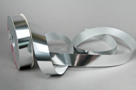X023RB Ruban métal brillant argent 19mm x 100m 