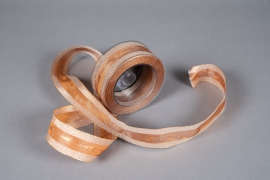 X025QL Bronze ribbon with Christmas tree 40mm x 15m