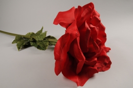 x035fz Red artificial rose H110cm