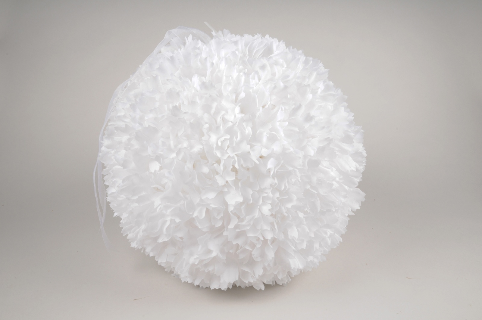 White artificial flower petal ball D30cm