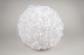 x036fz White artificial flower petal ball D30cm