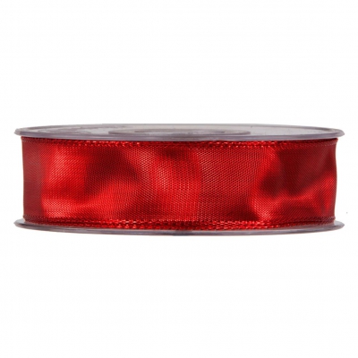 X037UN Ruban m�tallis� arm� rouge 25mmx20m