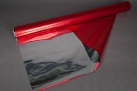 X054QX Metallic paper roll red  0,70x50m