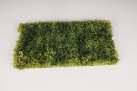 x061ld Plaque de mousse artificielle verte 25x50cm