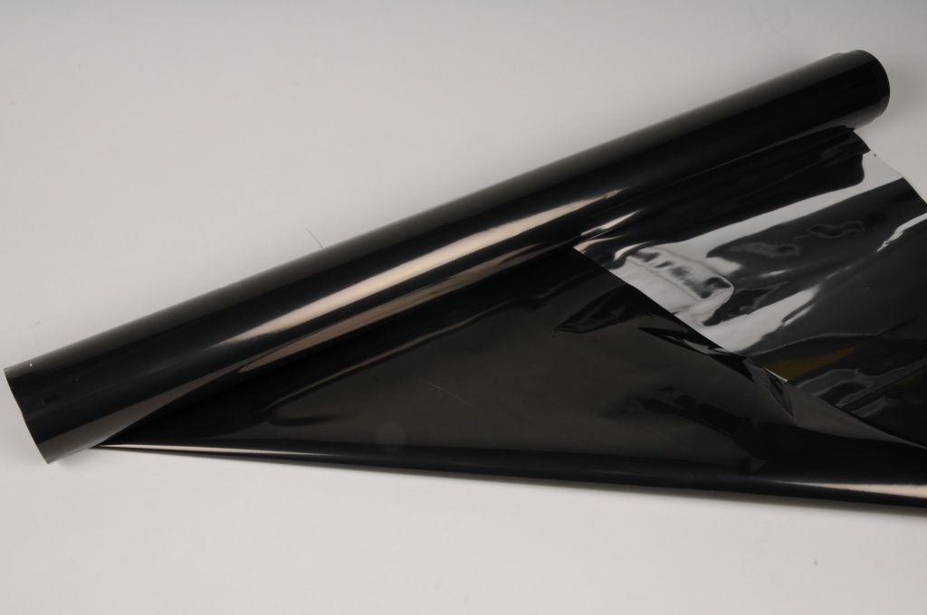 Black and silver metallic paper roll 70cm x 50m