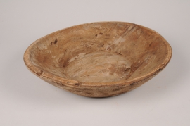 x075wg Decorative wooden bowl D38cm H8cm