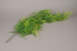 x076ee Branch of artficial green fenr H80cm