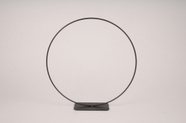 x117ec Cercle métal noir D30cm