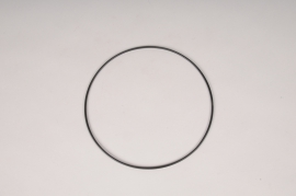 x119ec Cercle en métal noir D20cm