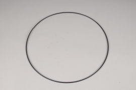 x120ec Cercle en métal noir D40cm