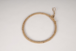 x133ec Natural rope ring D25cm
