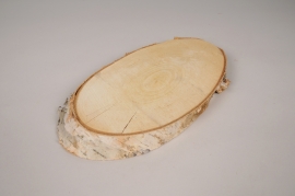 x133lw Slice of natural birch 29x16cm