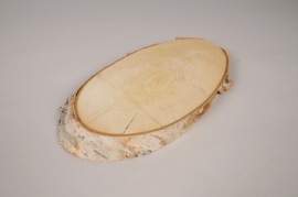 x133lw Tranche de bouleau naturel 29x16cm
