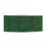 X141UN Ruban de velours vert for&ecirc;t 40mm x 7m