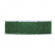 X151UN Forest green velvet ribbon 25mm x 7m
