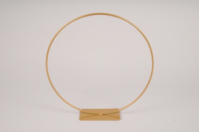 x155ec Gold metal ring D25cm