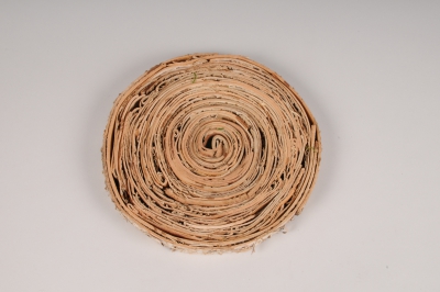 x156ec Socle d'�corces de bouleau D35cm