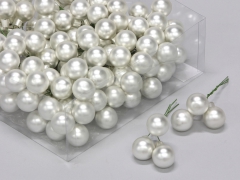 X173X4 Box of 144 silver glass balls D20mm