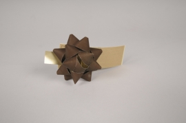X183RB Boîte de 50 nuds en papier marron D7cm