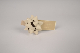 X186RB Box of 50 beige paper knots D7cm