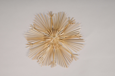X192U7 Natural straw snowflake D30cm