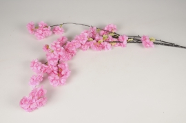 x198am Branche de cerisier artificielle rose foncé H140cm