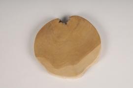 x203wg Slice of natural teak D18cm