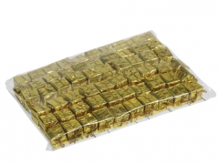 X209X4 Package of 60 gold gifts on stick H20cm