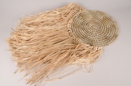 x213ec Raffia wall decor 35x80cm