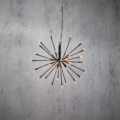 X228DQ Suspended fireworks 42 LED amber D30cm H21cm