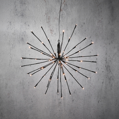 X232DQ Suspended fireworks 72 LED amber D45cm H32cm