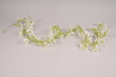 x275fd Guirlande de gypsophile artificiel blanc L170cm