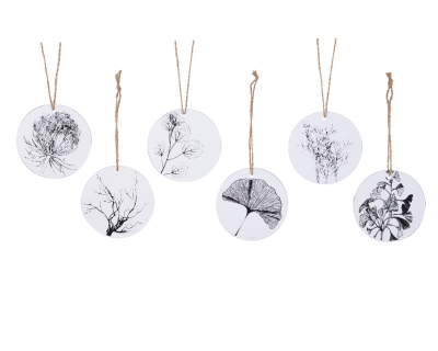 X296KI Boule plate en verre blanc assortie diam�tre 8cm