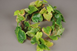 x308wh Garland of artificial variegated pothos L180cm