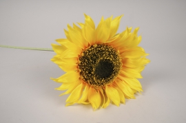 x329ee Yellow artificial sunflower H82cm