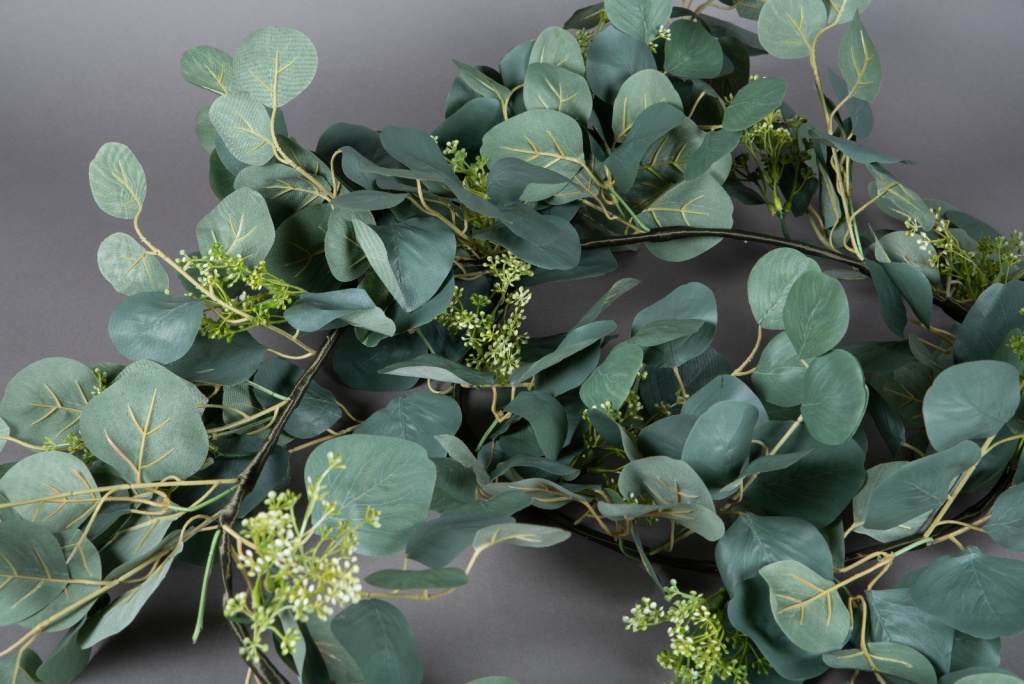 Guirlande d'eucalyptus artificielle L180cm