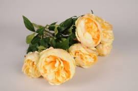 x381am Yellow artificial peonies H61cm