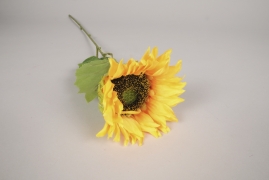 x407am Yellow artificial sunflower H66cm