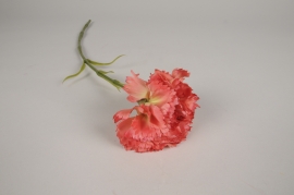 x422am Pink artificial dianthus H53cm
