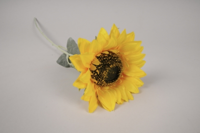 x426ee Tournesol artificiel jaune H62cm