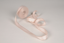 X439UN Beige fabric ribbon 25mm x 20m