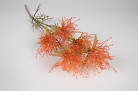 x444am Orange artificial spider chrysanthemum H72cm