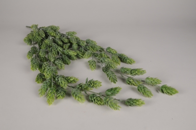 x496ee Green artificial hops L73cm