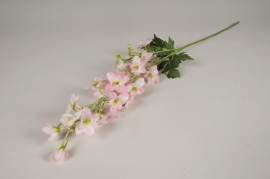 x513ee Light pink artificial delphinium H78cm