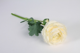 x522am White artificial ranunculus H45cm
