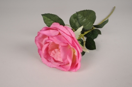 x547ee Pink artificial rose H70cm