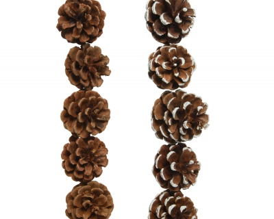 X563KI Guirlande de pomme de pin assortie L100cm