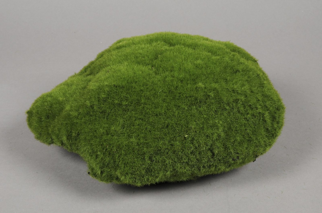 Artificial green moss pebble D35cm