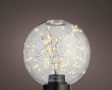 X585KI Plastic ball 80 white warm LED D20cm